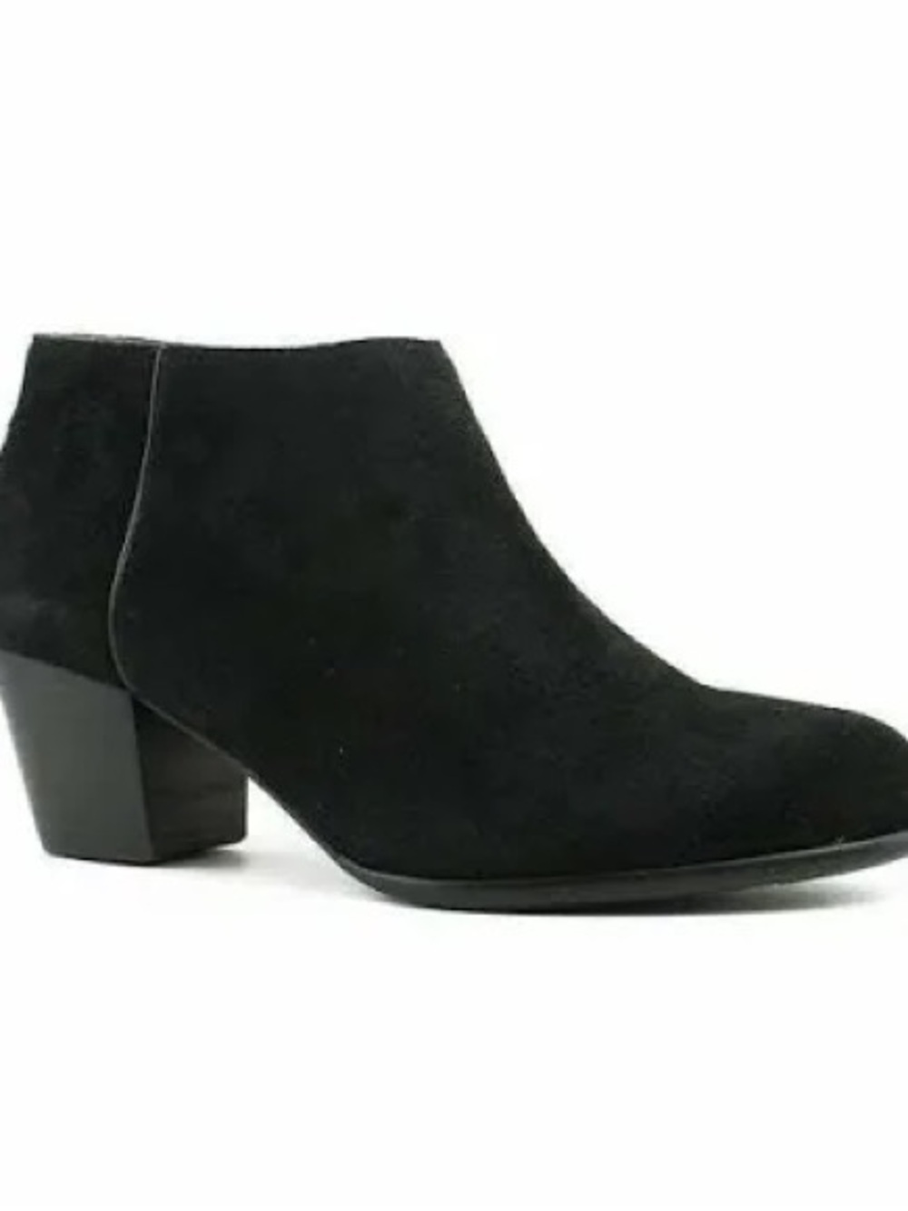 Lucky Brand Black Oiled Suede Ankle Booties- EUC! $129